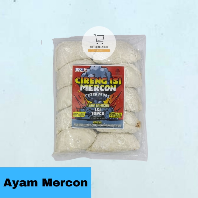 Cireng Mercon isi 10pcs Rasa Ayam/Bakso/Cakalang