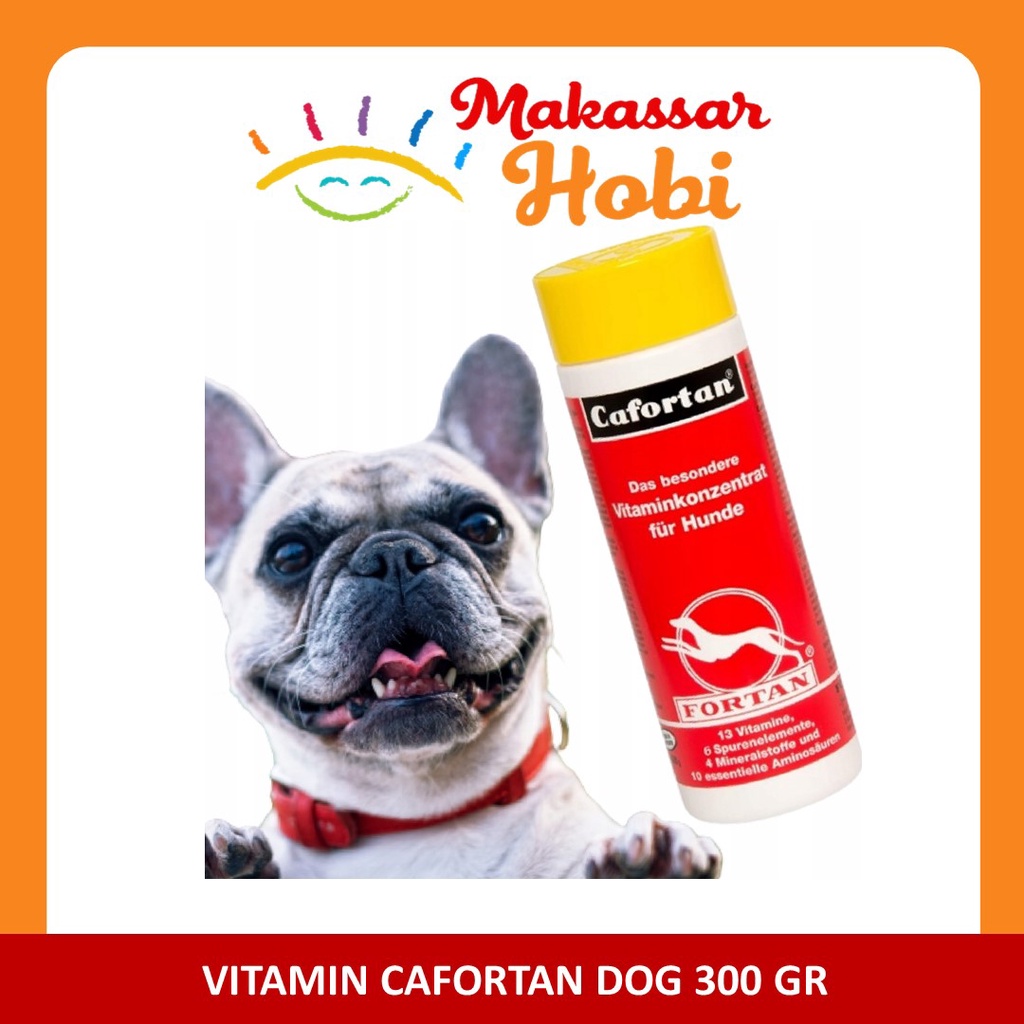 Vitamin Anjing Cafortan Dog Fortan 300gr Daya Tahan Tubuh Nafsu Makan