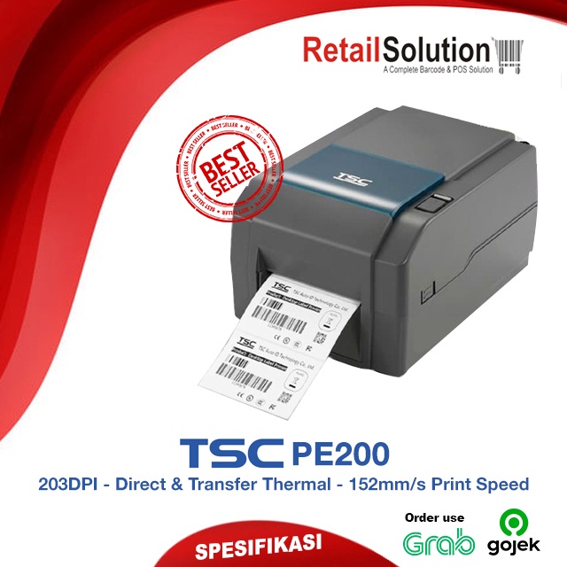 Printer Barcode Label TSC PE200 / PE-200 / PE 200