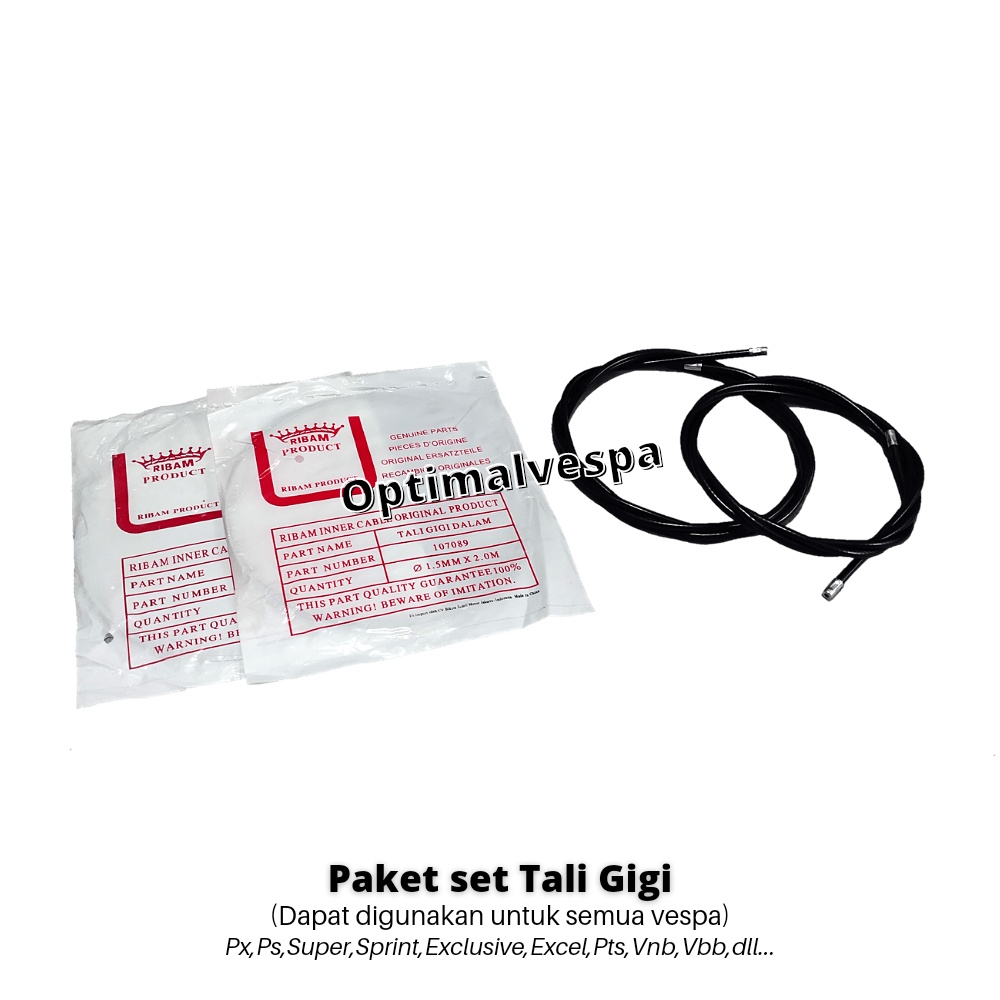 Paket Set Tali Gigi Vespa Super Sprint Px Ps Exclusive Excel