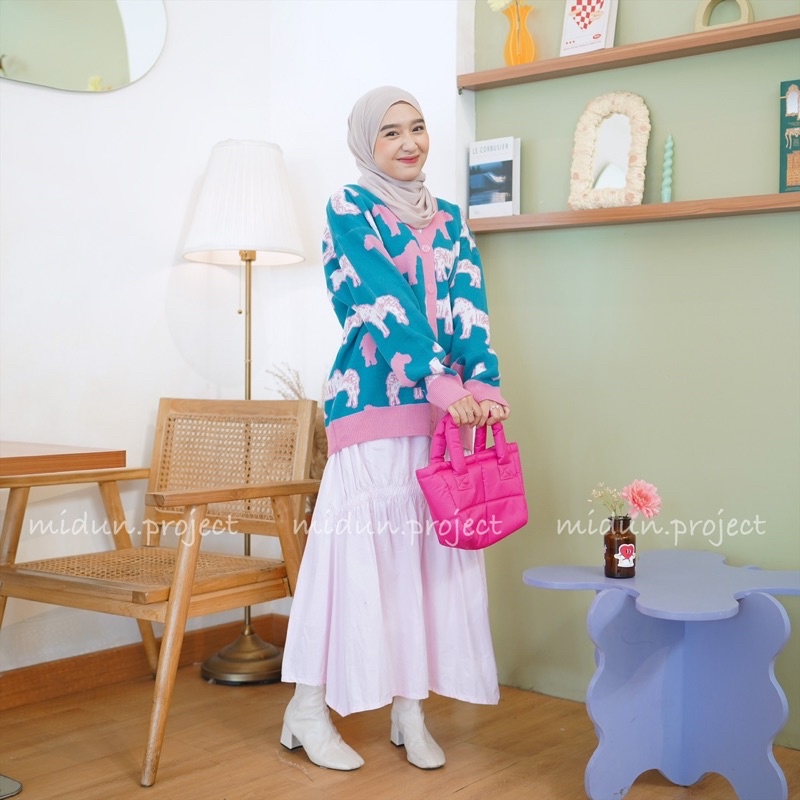 MARSYA HORSE CARDY | CARDIGAN MOTIF PREMIUM