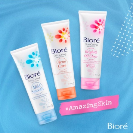 Biore Skin Caring Facial Foam 40gr / 100gr | Face Wash Cleanser