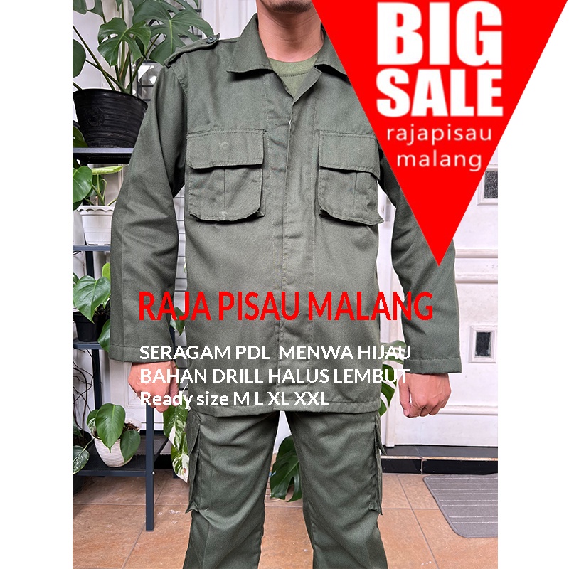 RPM Baju|Seragam|Setelan|Pdl Ijo|Hijau|Menwa|Koramil Standar TNI