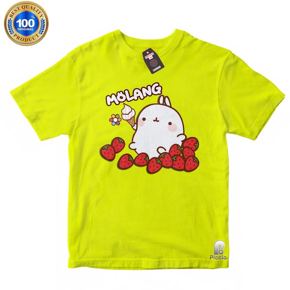 BAJU ANAK KAOS ATASAN ANAK MOTIF MOLANG UNISEX Bahan COTTUN