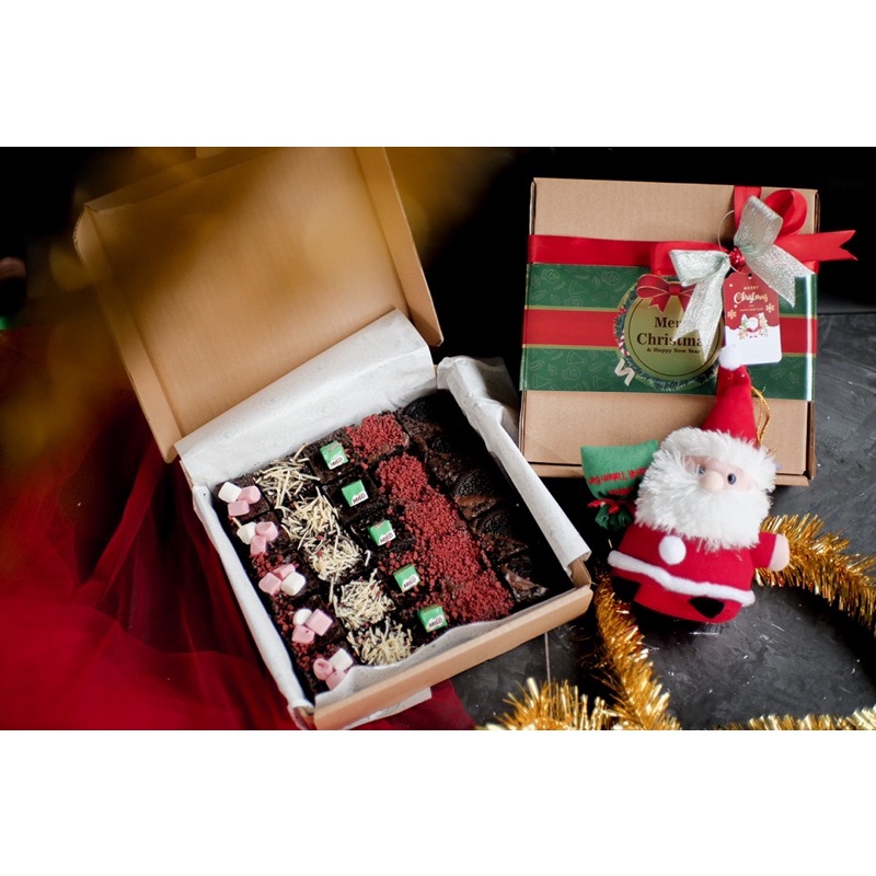 

fudgy brownies hampers natal