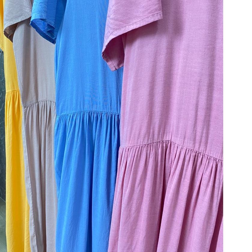 HOT SALE DRESS HM V.NECK L.PENDEK BAHAN TIPIS