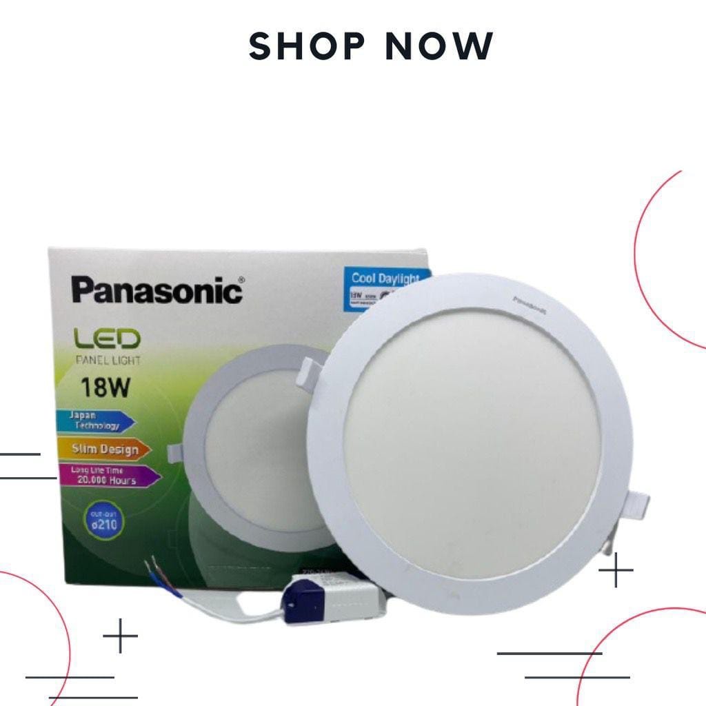 LAMPU LED PANEL BULAT DOWNLIGHT (SLIM) PANASONIC 18 WATT NNP 74666/NNP 74656