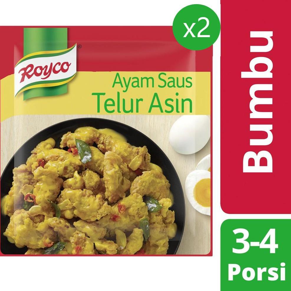 

[KODE PRODUK GRSLI5745] Royco Bumbu Ayam Saus Telur Asin 22 gr x2