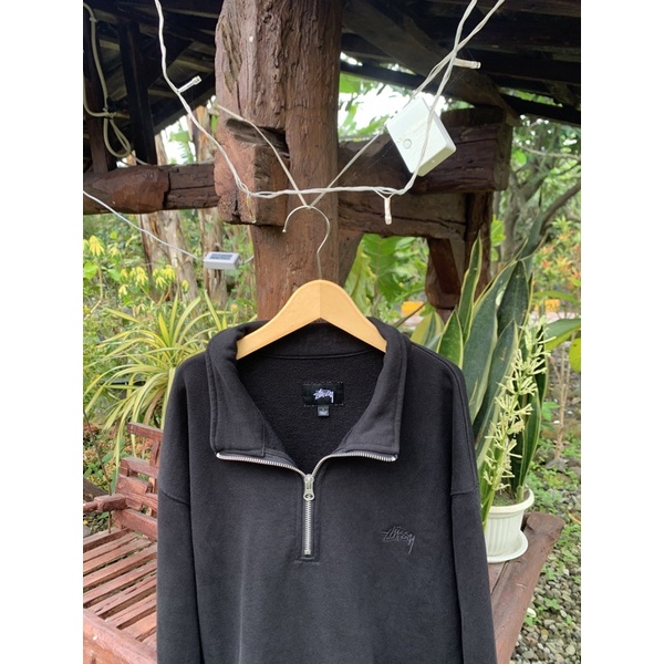 half zip stussy