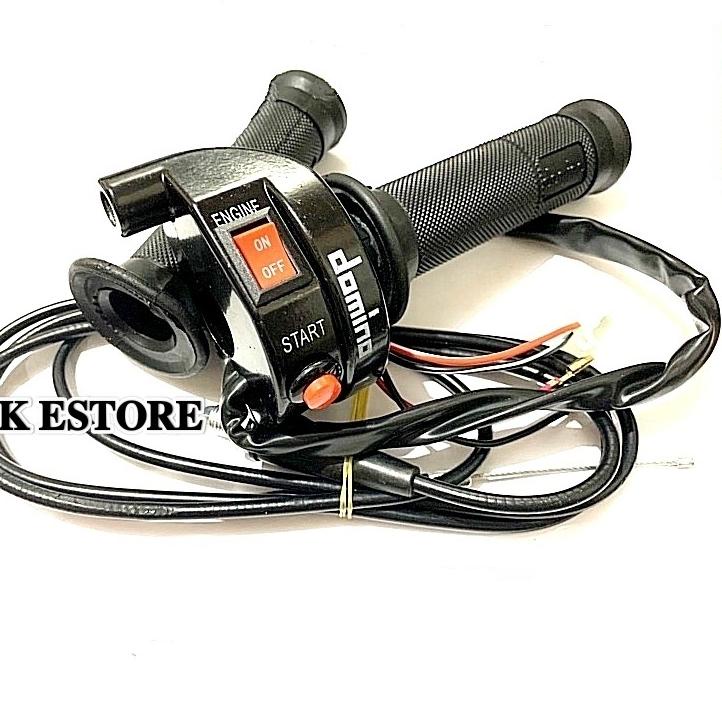 Stok Baru Gas Spontan Domino 2 Tombol & 3 Tombol1 Kabel Universal Mio Beat Karbu Vario Karbu Xeon Ka