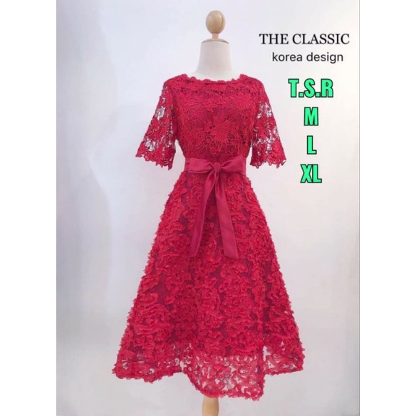 Dress pesta wanita classic import bangkok