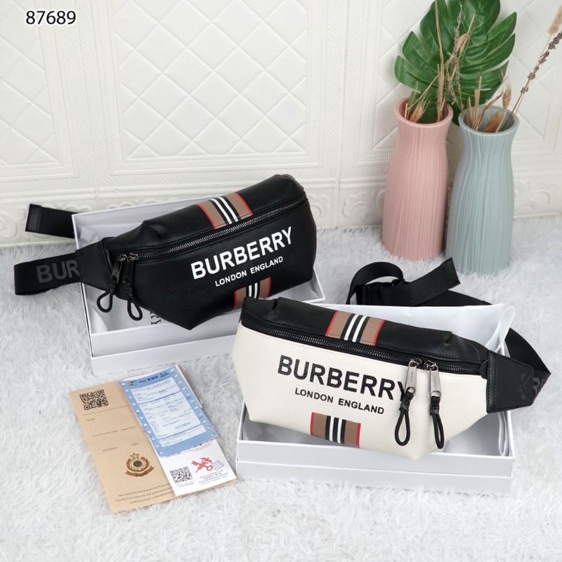 Waistbag Burberry Sonny Icon Stripe belt bag Tas Pinggang Premium Quality