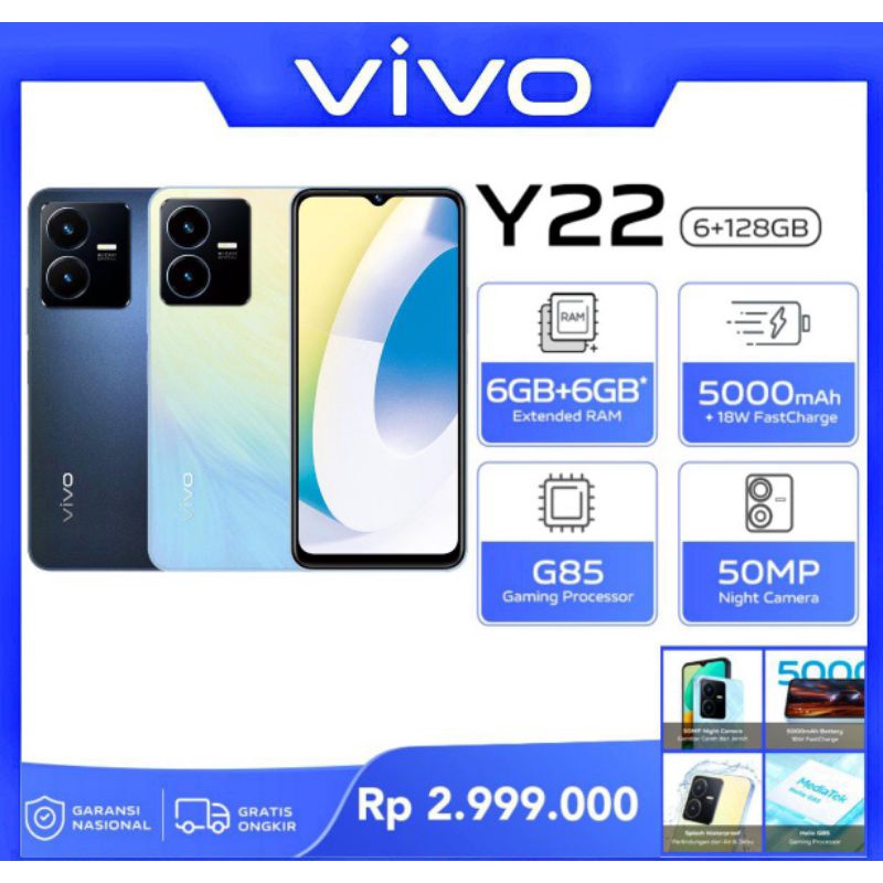VIVO Y22 6+6GB/128GB