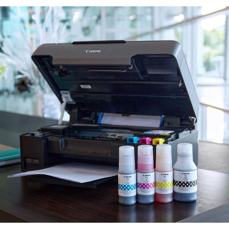 Printer Canon G3060 PIXMA G-3060 Print Scan Copy WiFi - TINTA ORIGINAL 100% GARANSI RESMI G 3060 GI-71 / BH70 / CH70 / MC-G02  - Ink Tank Infus