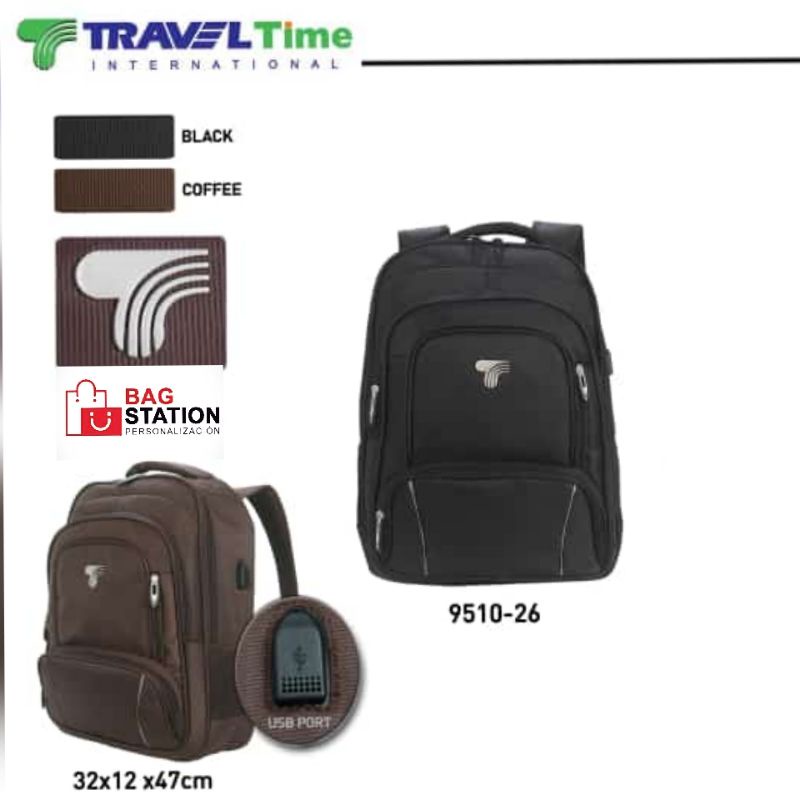 BACKPACK LAPTOP RANSEL TRAVEL TIME ORIGINAL TAS SEKOLAH TAS KULIAH TAS KERJA TAS TRAVEL