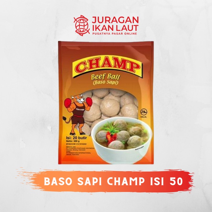 

Bakso Sapi Champ - Isi 50 Pcs