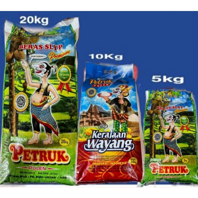 

Beras Petruk cap wayang 5kg 10kg dan 20kg