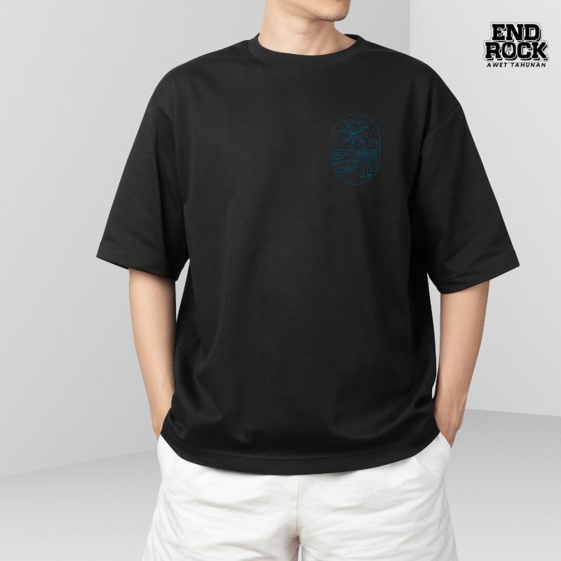 Kaos Oversize Original Endrock Tema Blue Beach