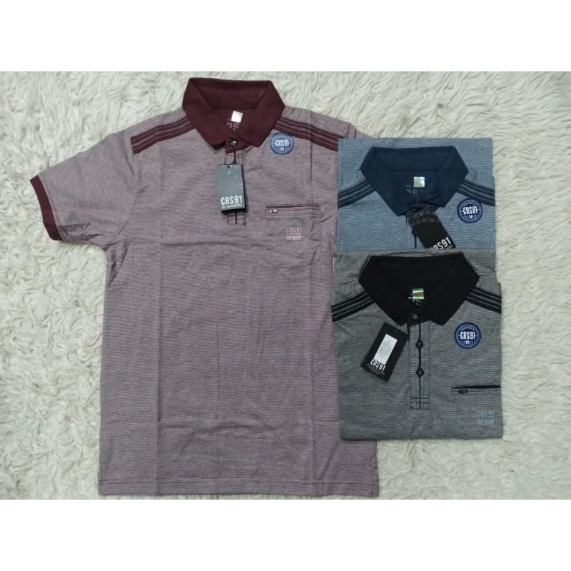 kaos kerah pria crs