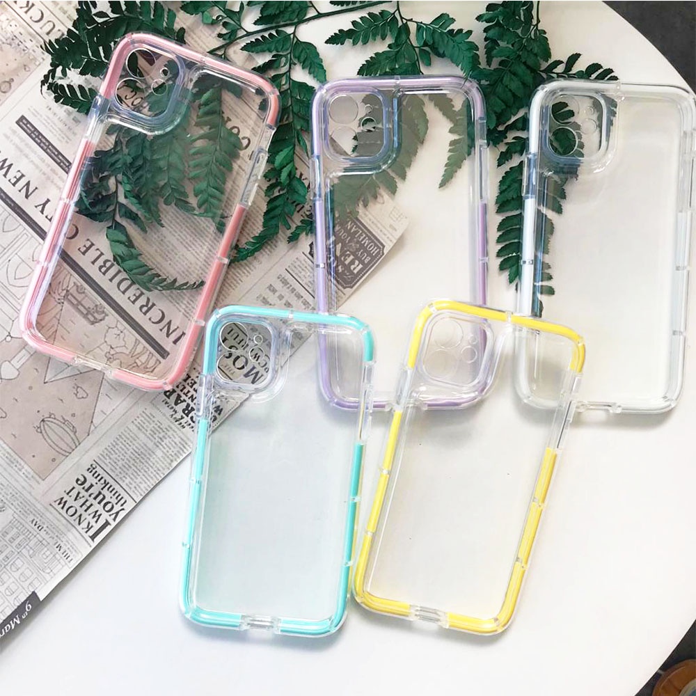 Glow Bumper Clear Case iphone 7 8 plus x xs xr max 11 12 pro