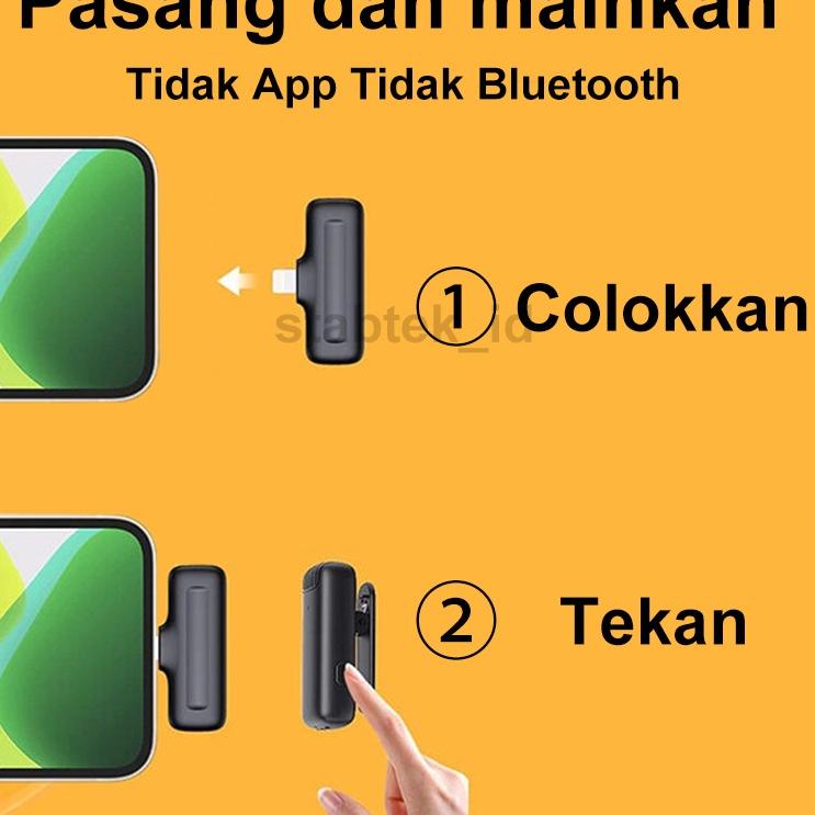 Siap Kirim Gratis Ongkir microphone clip on wireless 2 mikrofon mic clip on wireless mic wireless cl