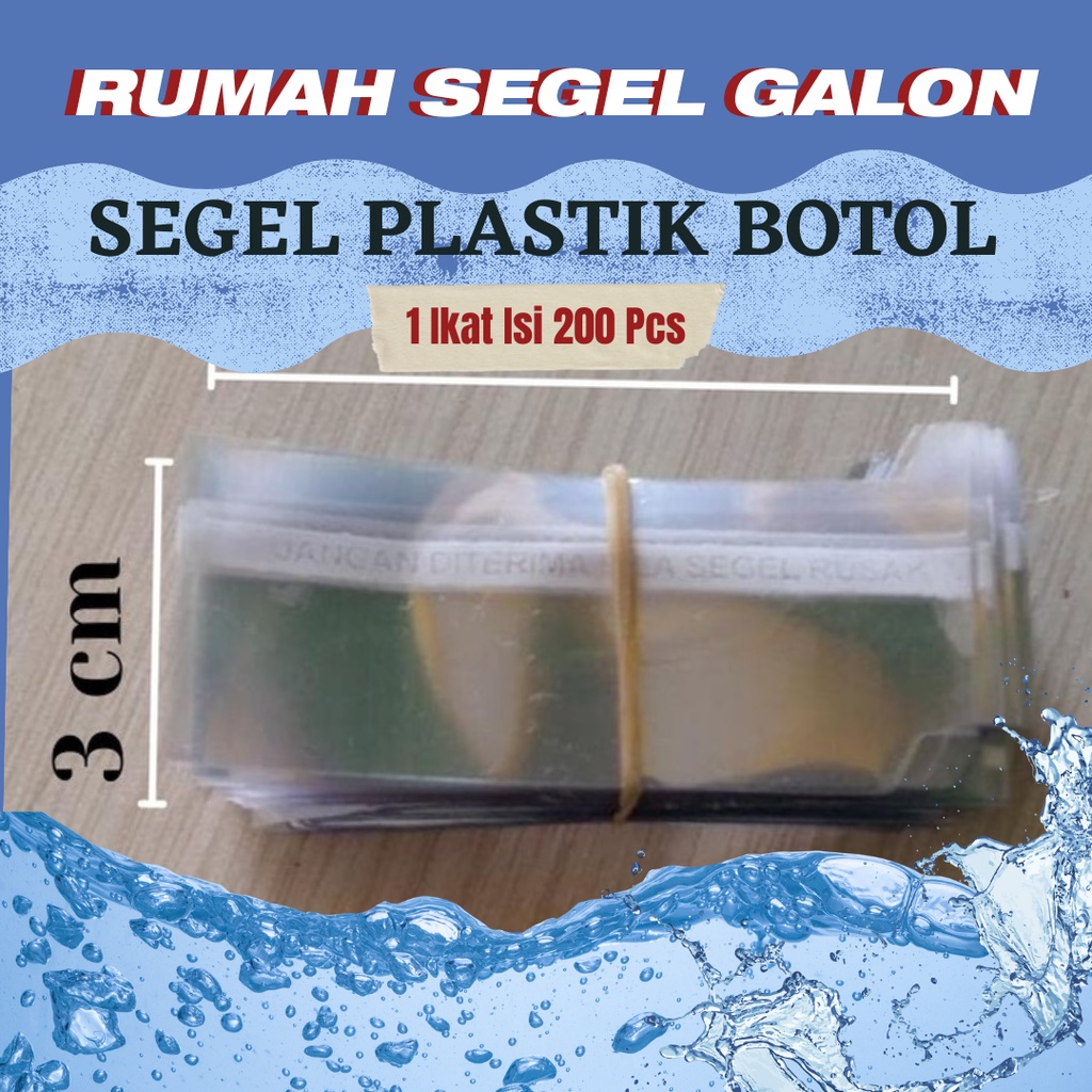 Segel Plastik Tutup Botol Kale / Segel Plastik Tutup Galon 2 Liter