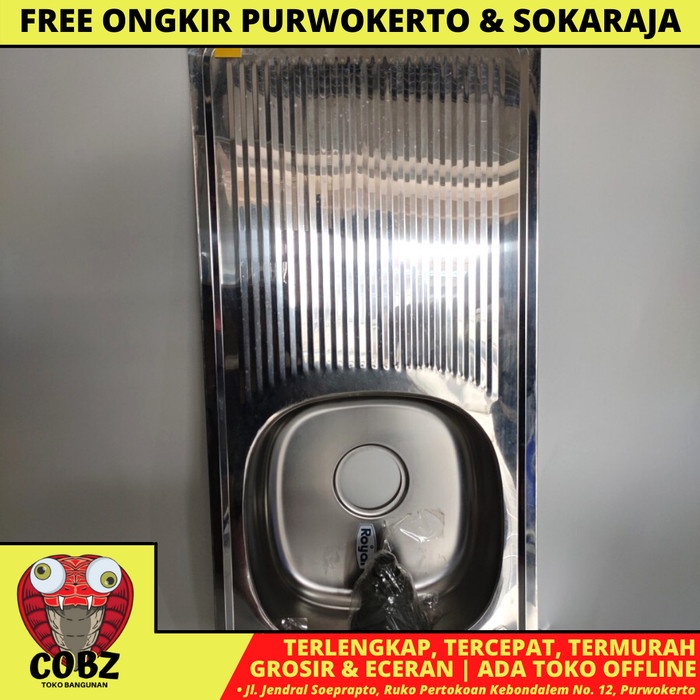 86 CM X 43.4 CM / ROYAL SB35 BAK CUCI PIRING WASTAFEL WASHBAK 1 LUBANG