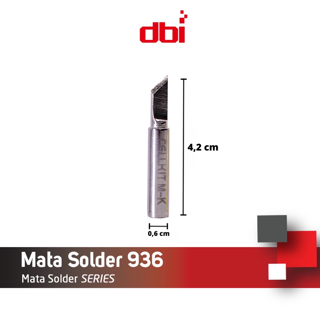 Mata Solder - Solder TIP 936 mdl Pisau /  Miring type T-K LEAD FREE CELLKIT