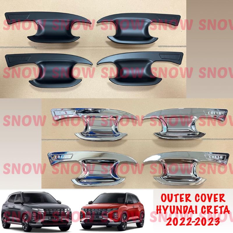 Outer Cover Mangkok Hyundai Creta 2022 2023 Hitam Chrome