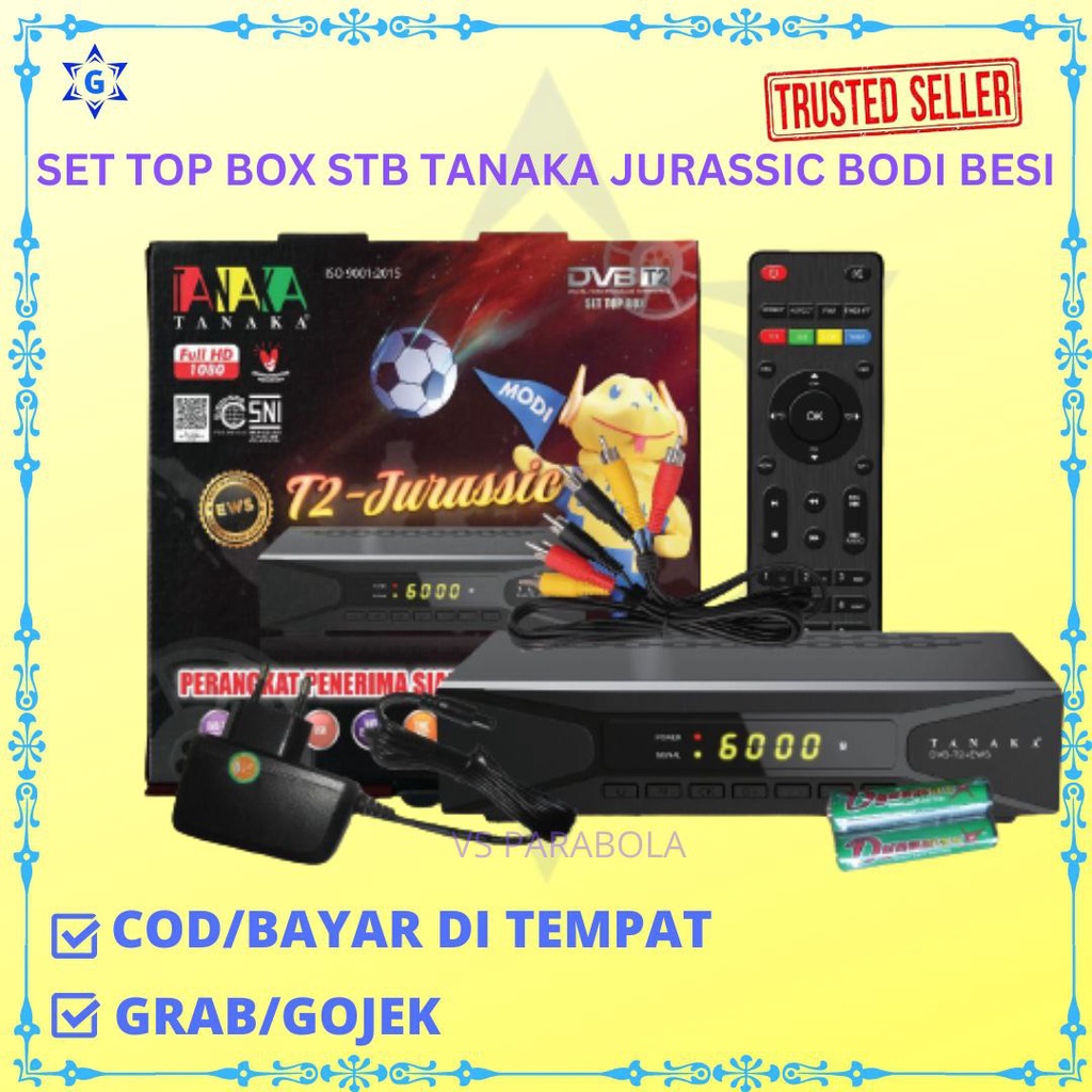 SET TOP BOX STB DIGITAL TANAKA T2 JURASSIC METAL BODI BESI