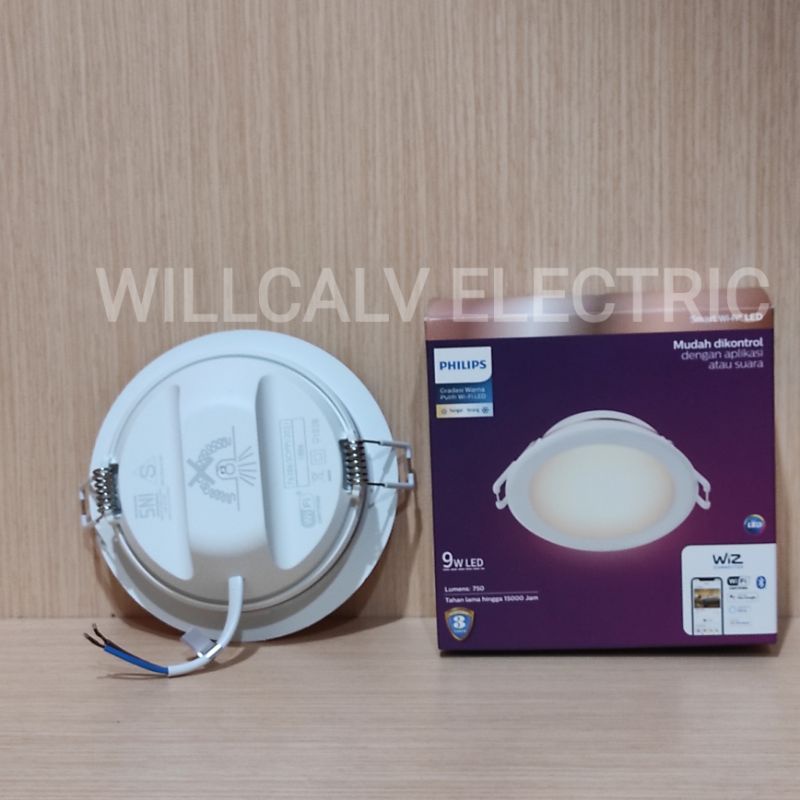 Lampu Philips Downlight led Smart wifi 9W TW Tunable white kuning putih