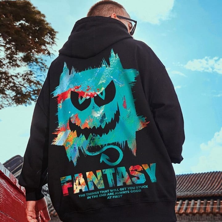 Sweater Hoodie FANTASY Jumper Pria Wanita Bahan Fleece Tebal Ukuran S M L XL XXL XXXL