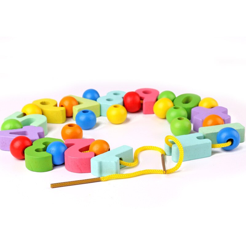 Meronce Digital Beaded Toys Meronce Angka Mainan Meronce Kayu Wooden Toys Mainan Kayu Montessori Sensory Play Mainan Montessori Anak