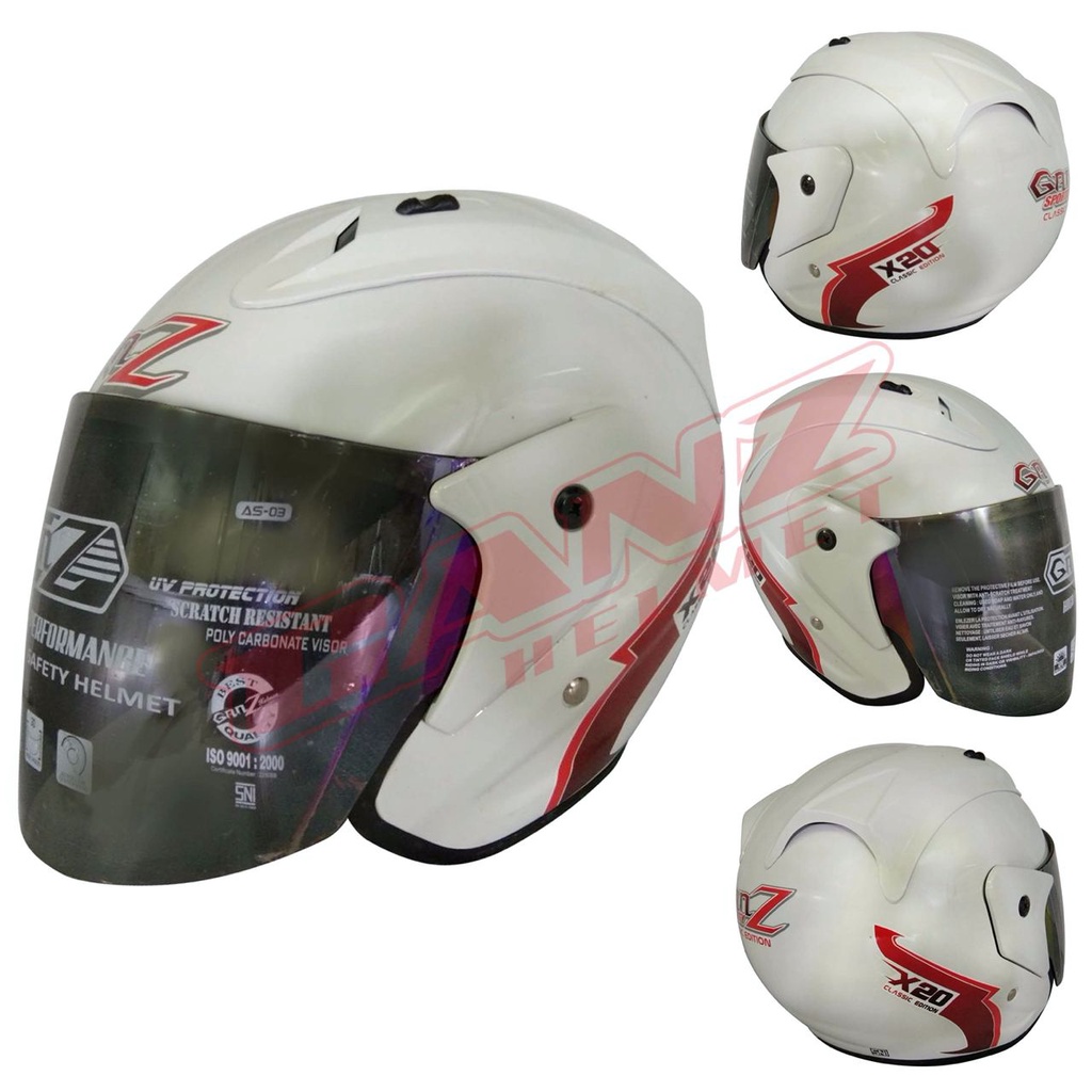 Ganz Helm / Helmet X20 Polos White VT L