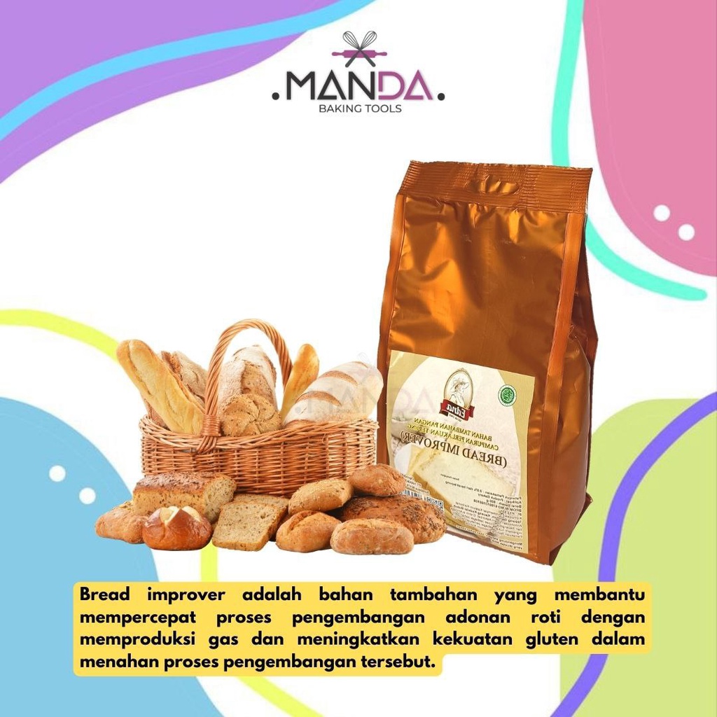 

Edna Bread Improver pengembang dan pengempuk roti 500 gram