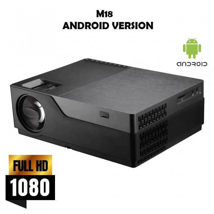 571 M18 ANDROID 6.0 LED Projector - Native Full HD 1080P - 5500 Lumens