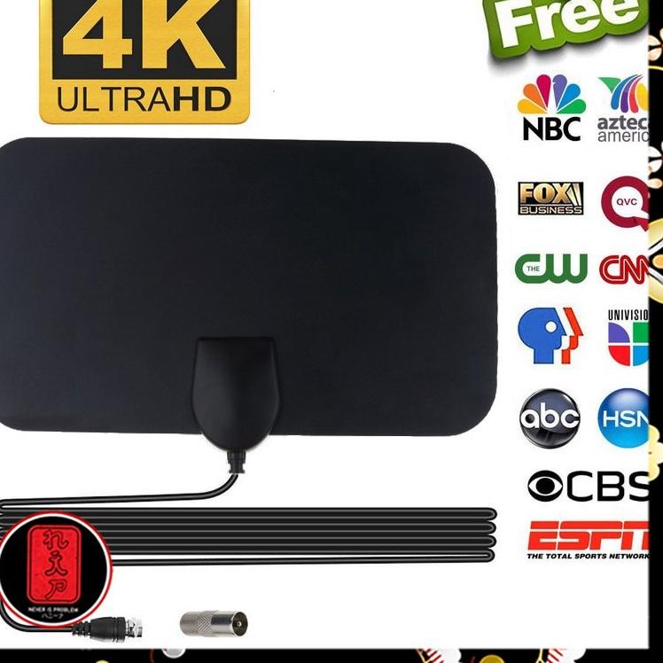 BIG PROMO ANTENA TV DIGITAL INDOOR dengan Amplifier Signal Booster / Tidak Signal Booster / varian t