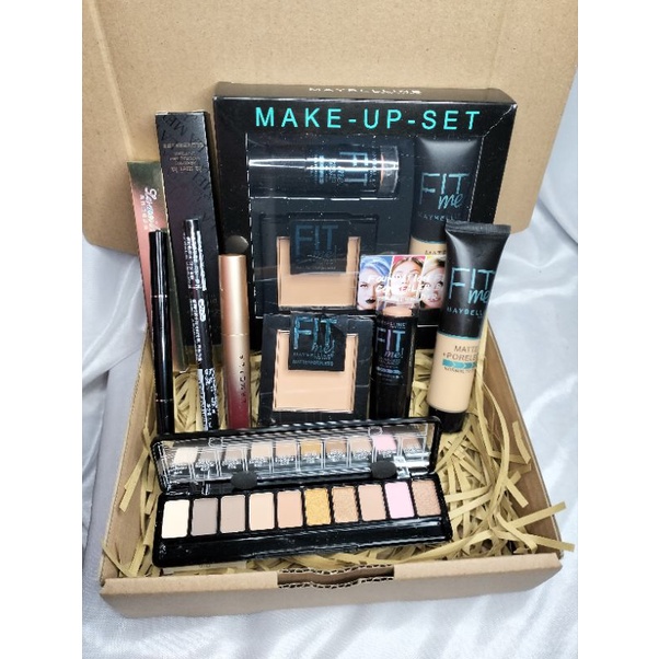 Paket kosmetik Maybelline Fit me Premium Make up Set Komplit Murah Kecantikan Perawatan Wajah Wanita Cewek Lengkap