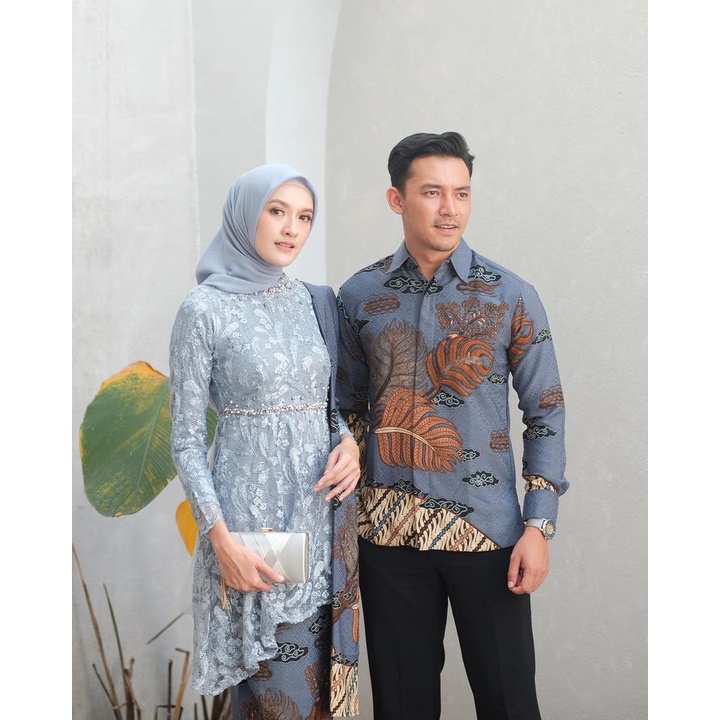 SHOPASHOP SOLO Batik Kebaya Brukat Couple Valeri Tulle mutiara mix tutu jaring berpayet super cantik