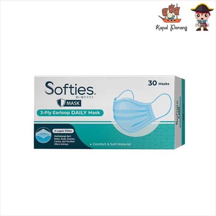 Softies Masker Daily Mask 30'S - Polos