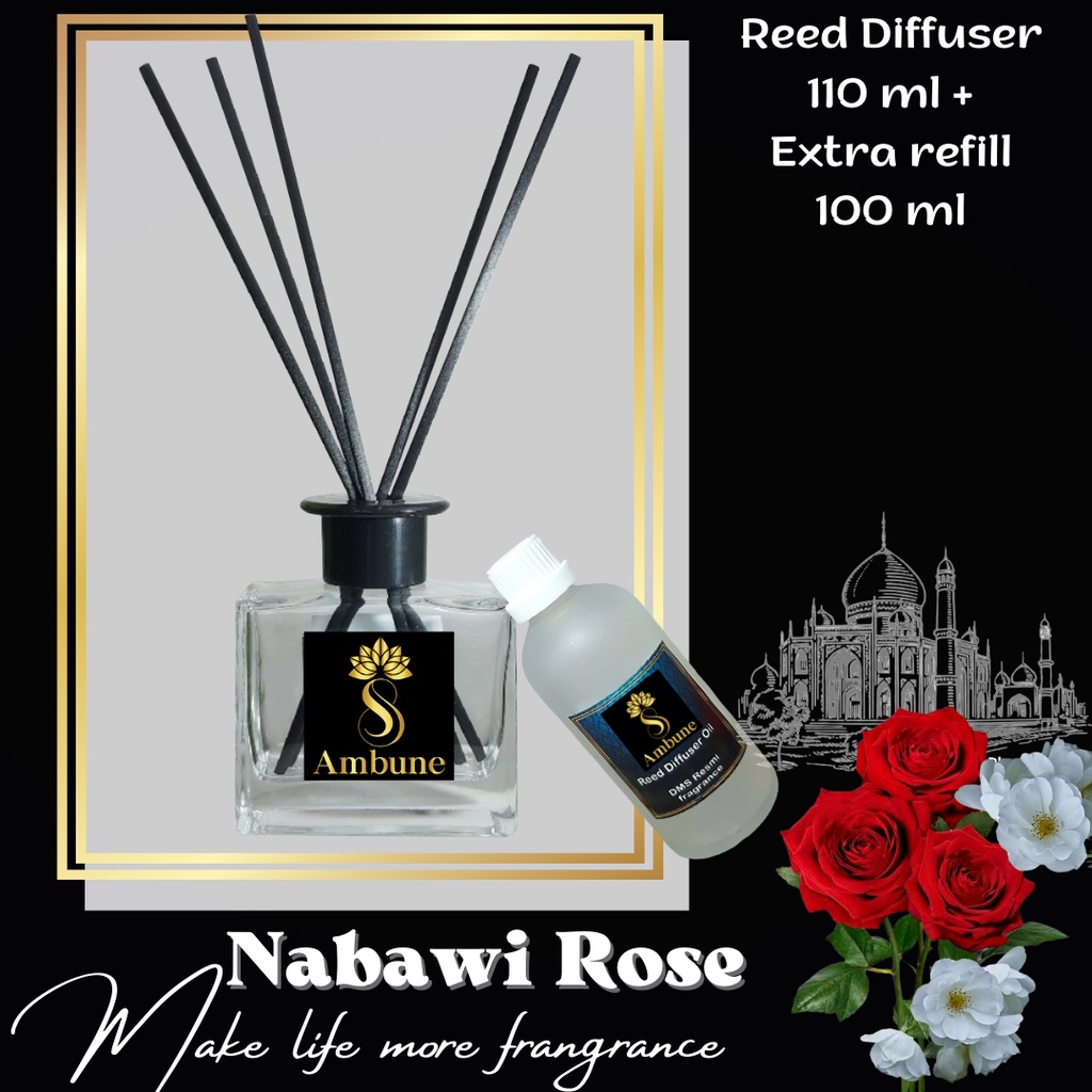 Aroma Arabian Reed Diffuser 110 ml + Extra refill 100 ml Ambune