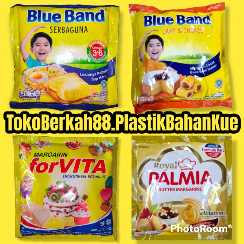 

MARGARINE MERK BLUE BAND/FORVITA/ROYAL PALMIA - KEMASAN SACHET UK. 200 GR