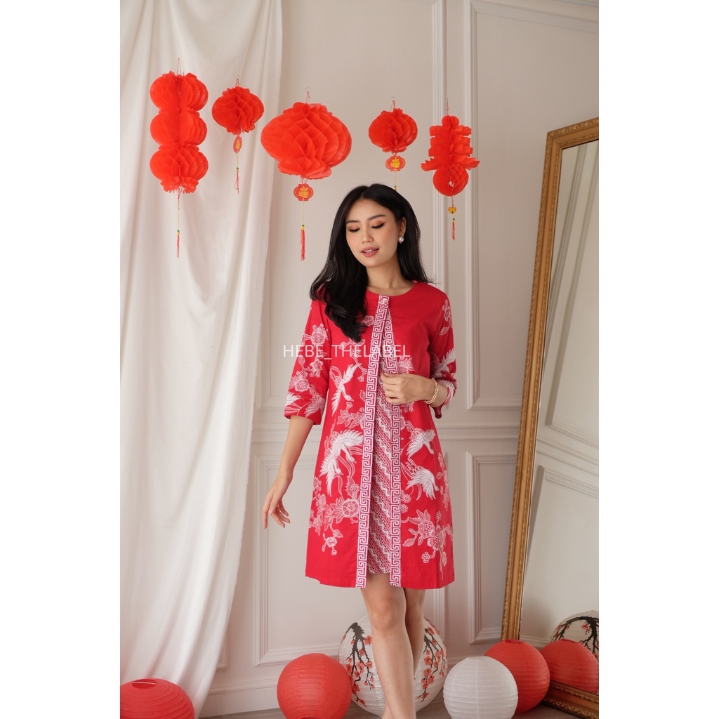 Ekani Batik Cheongsam Chinese New Year - (Men Short-Yuna-Brenda-Yimin-Mutia-Brigitte)