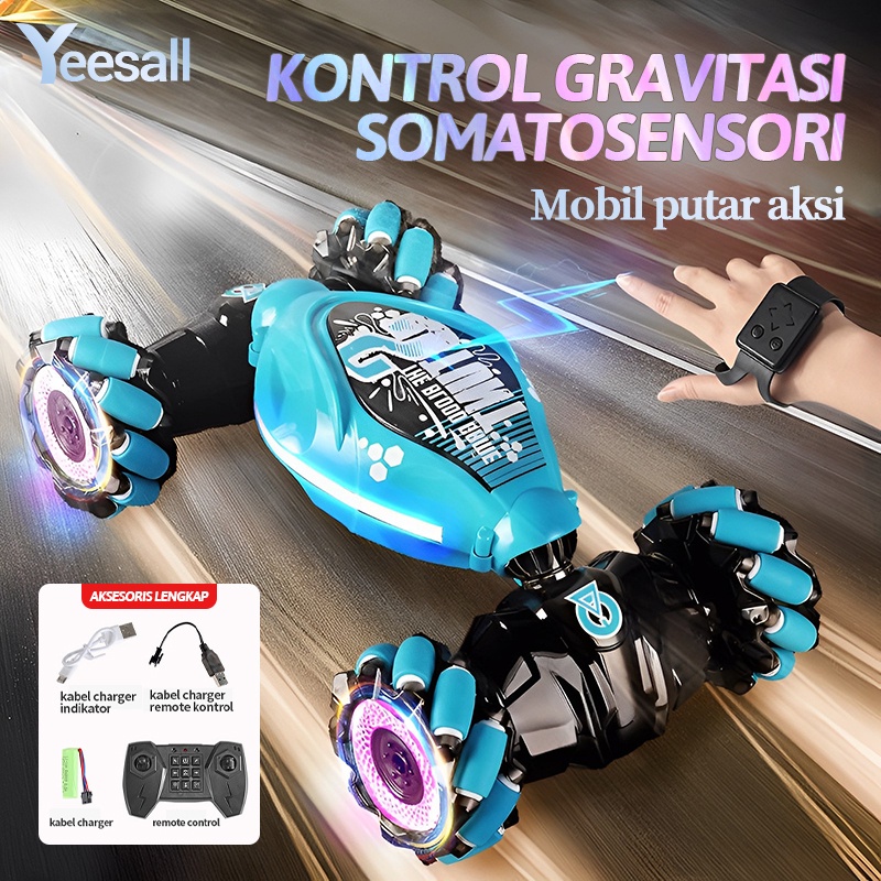 【Ready Saham + COD】mainan remote control anak-anak|RC Hand Gesture Sensor Tangan Mainan Mobil |Remote Control Offroad Stunt Car