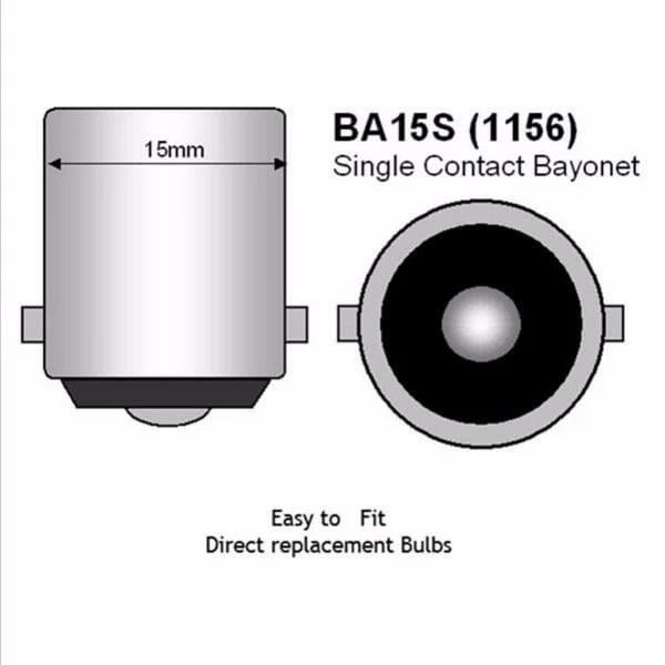 Reverse Light Mobil LED 2 Lampu Mundur 1156 13 SMD 5050 5W