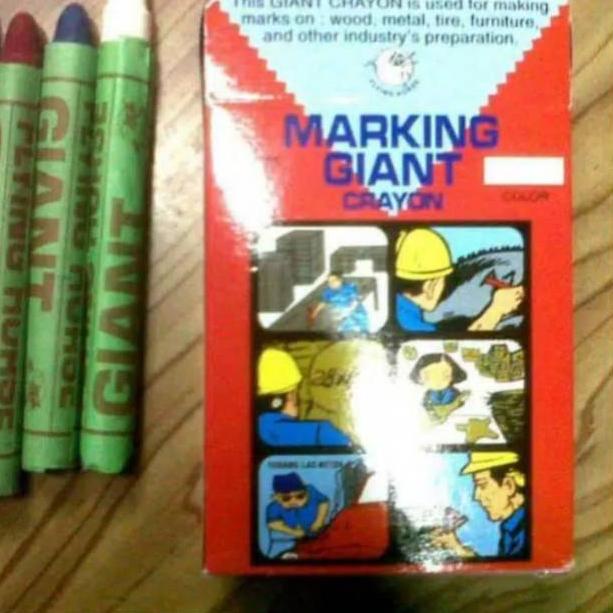 

[PRODUK 9MLDR] Marking crayon giant logam, kayu karet, pohon dihutan QRH