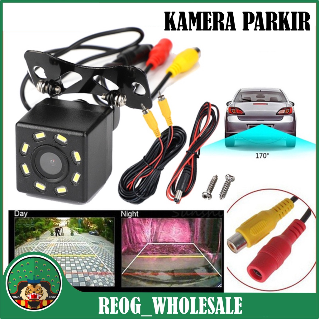 Kamera mundur mobil LED universal LED Car Rearview Camera Nightvision Kamera mundur parkir Mobil Camera ccd universal Led