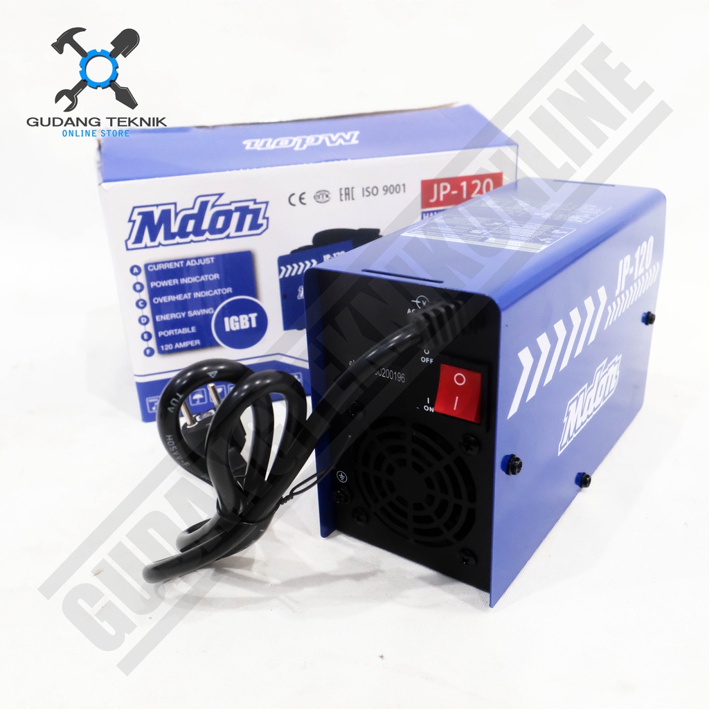 Mesin Las Listrik MDON JP120 120A 450watt / Mesin Inverter Trafo Travo Las JP 120 - Inverter Welding JP-120 MDON