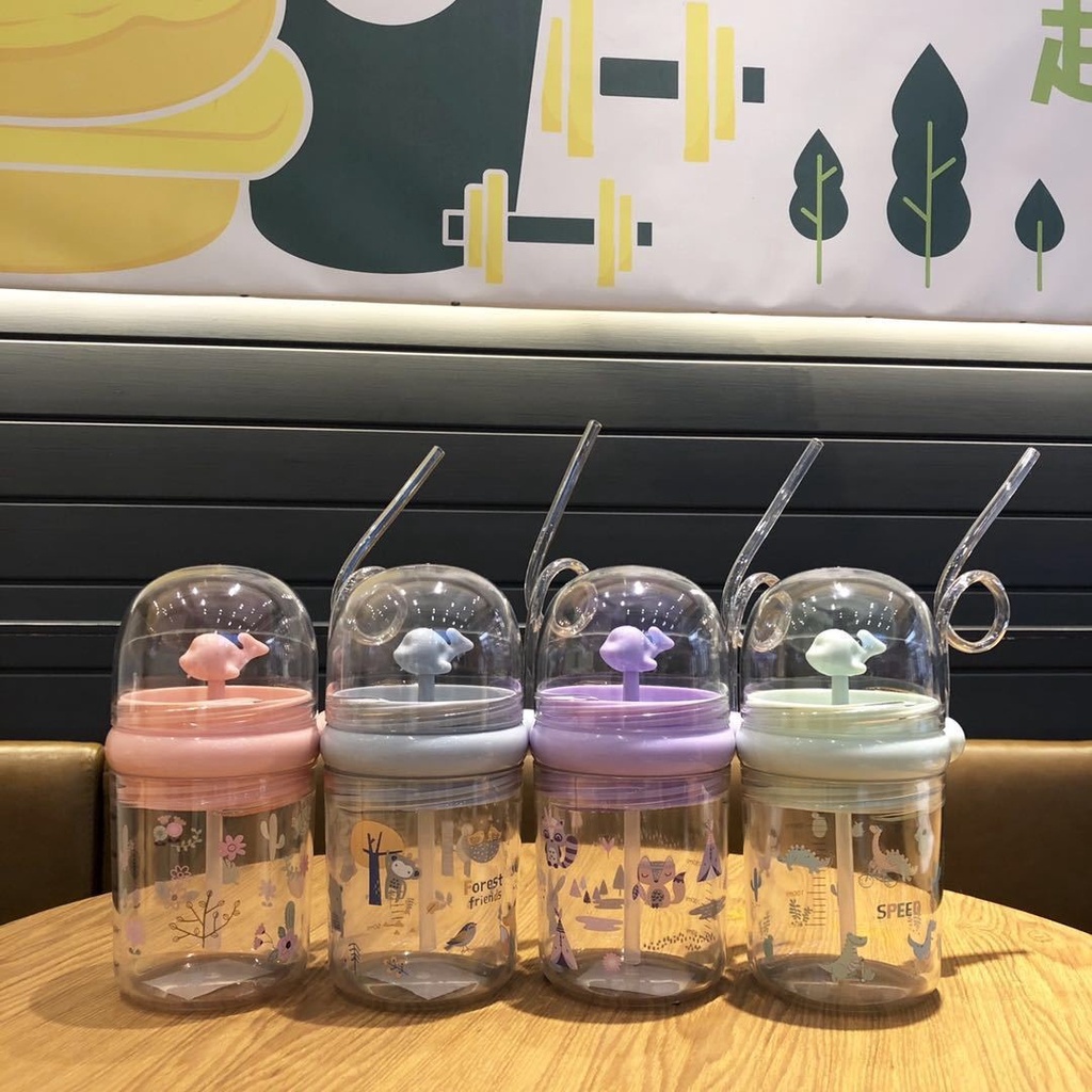 BOTOL MINUM ANAK / BABY KAPASITAS 700ML KARAKRTER LUCU BPA FREE-DOLPIN RANDOM