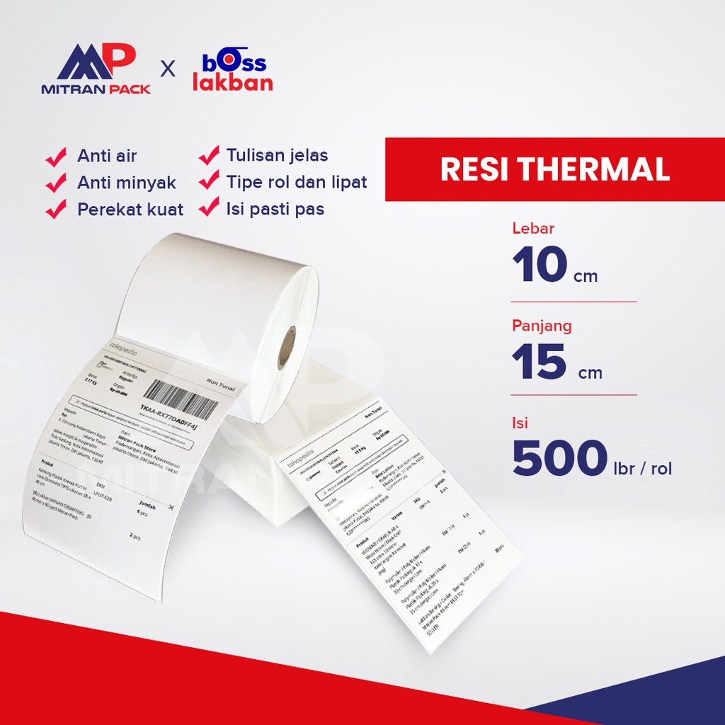 Resi Thermal / Stiker Thermal Rol